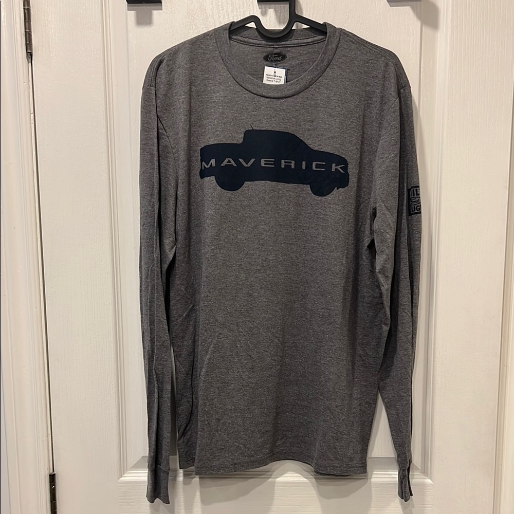 Ford Gray Long Sleeve Tee Maverick Design